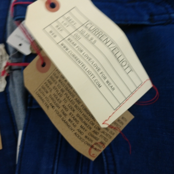 Current/Elliot Slim Boot Jeans in National Blue - Picture 8 of 12